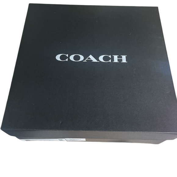 COACH Rubber Boot size 9 black pattern logo stretch pull on boots. - Picture 11 of 12